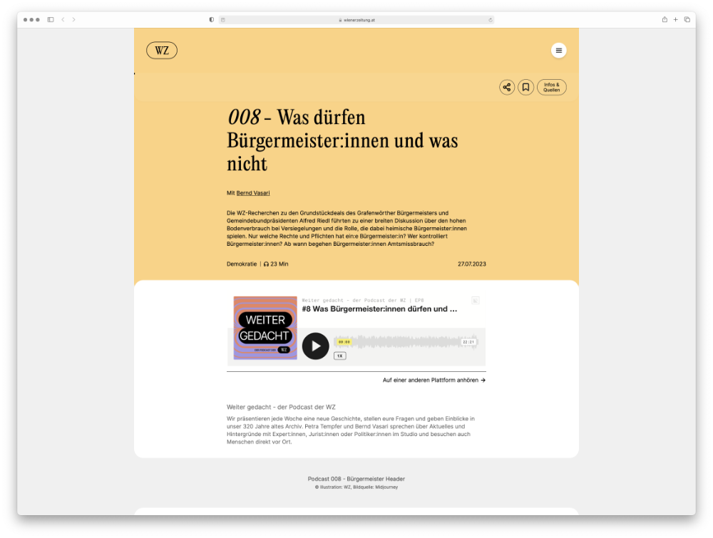 Podcast der Wiener Zeitung