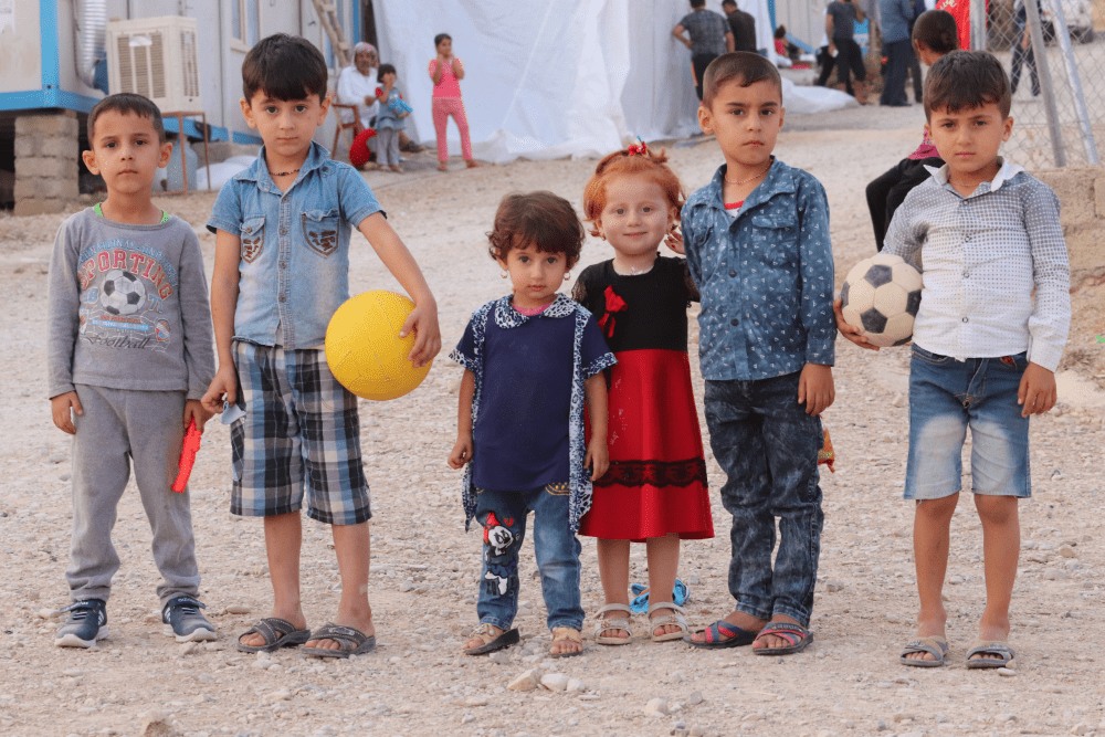 Kinder im Flüchtlingslager Mam Rashan im Nordirak, 2021 (Foto: Ludger Möllers)