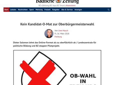 Uwe Mauch ist Leiter der Stadtredaktion Freiburg der Badischen Zeitung.