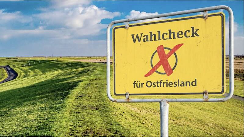 Per Klick zum Wahlcheck der Zeitungsgruppe Ostfriesland.