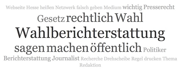 Wortwolke Recht