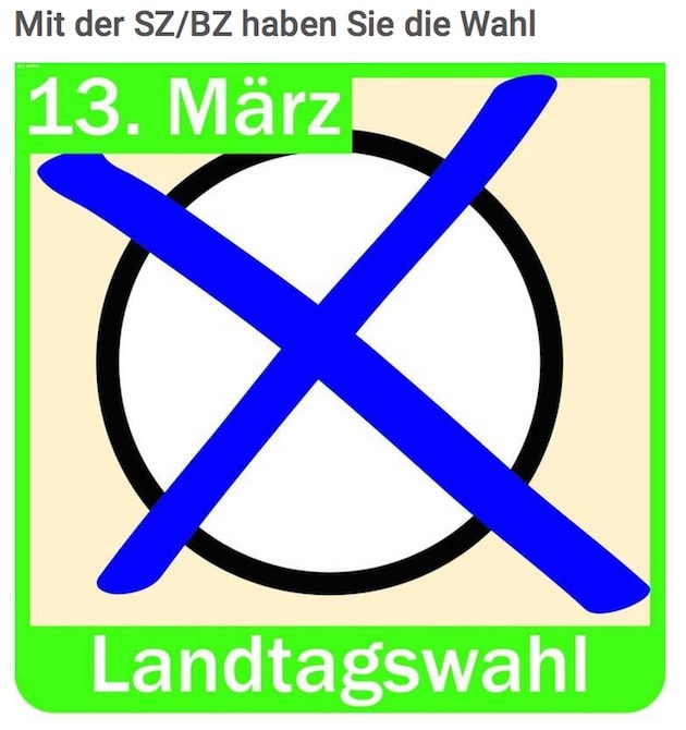 Mit der SZ / BZ haben Sie die Wahl, Sindelfinger Zeitung / Böblinger Zeitung