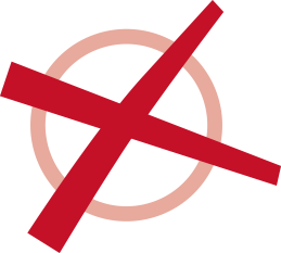 Logo in Form eines Kreuz auf einem Wahlbogen