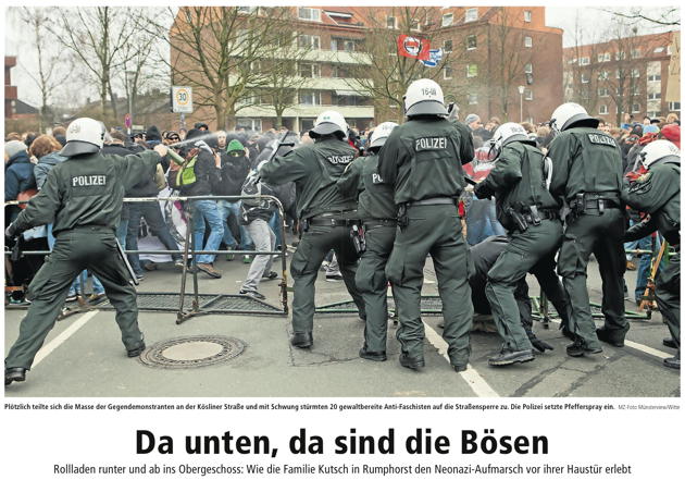 Ausschnitt der Münsterschen Zeitung