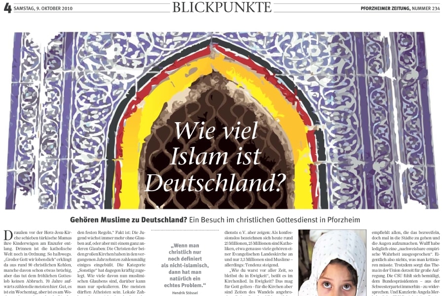 Ausschnitt der Pforzheimer Zeitung