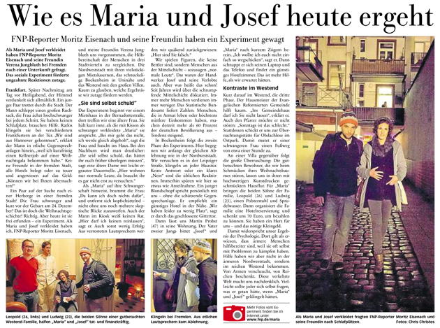 Ausschnitt der Frankfurter Neuen Presse