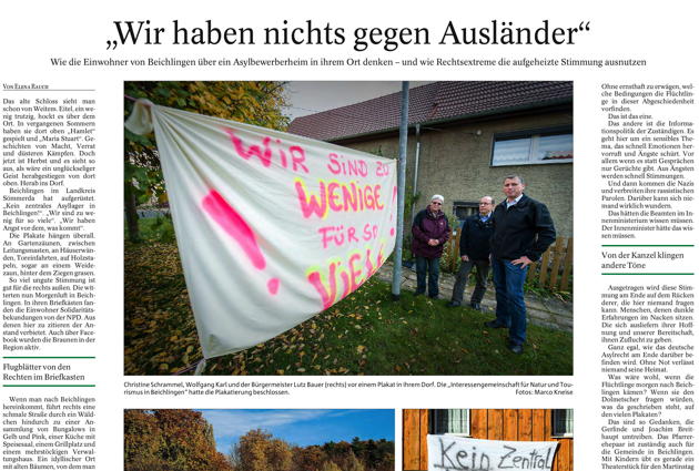 Ausschnitt der Thüringer Allgemeinen