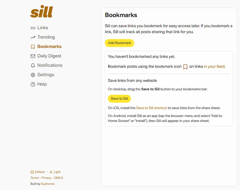 Still.social: Bookmarks