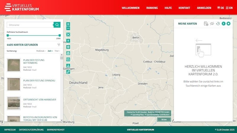 Auswahl des Kartenforums (Foto: Screenshot)