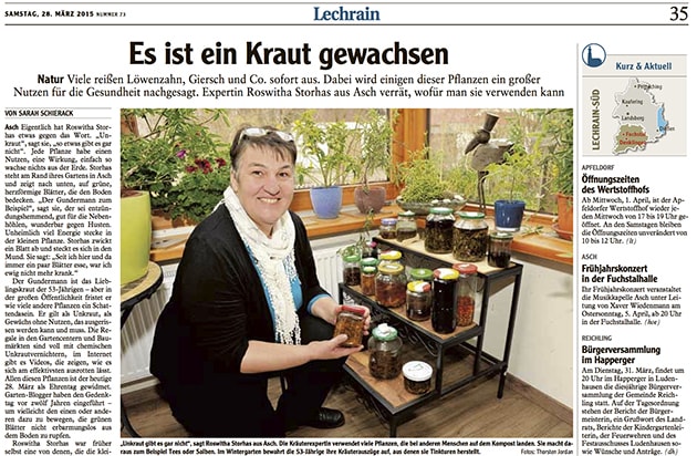 Ausschnitt des Landsberger Tagblatt