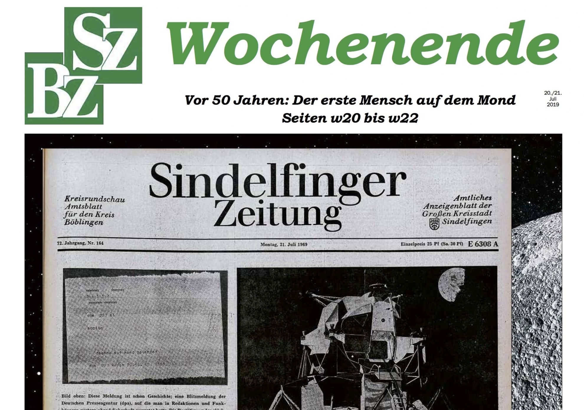 So sah die Titelseite der Sindelfinger Zeitung/Böblinger Zeitung aus.