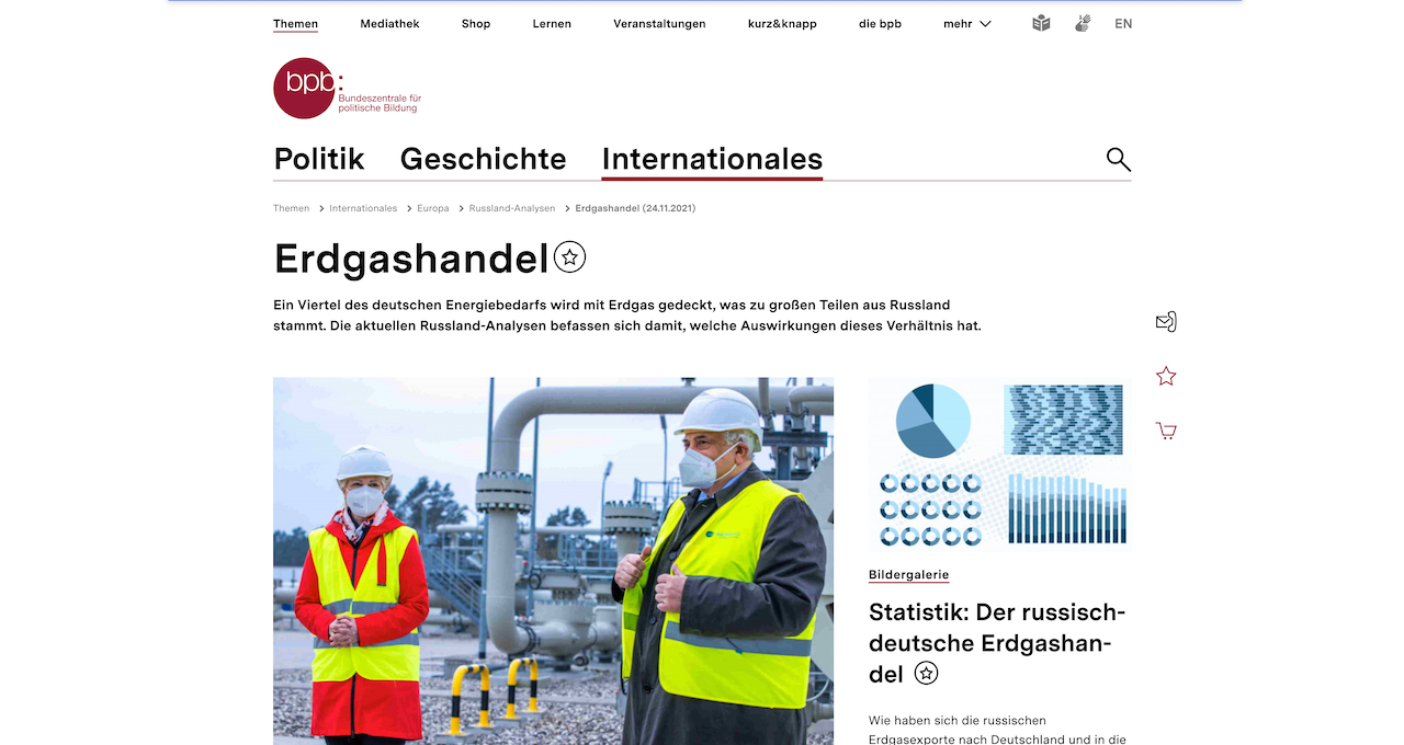 Screenshot zur Webseite