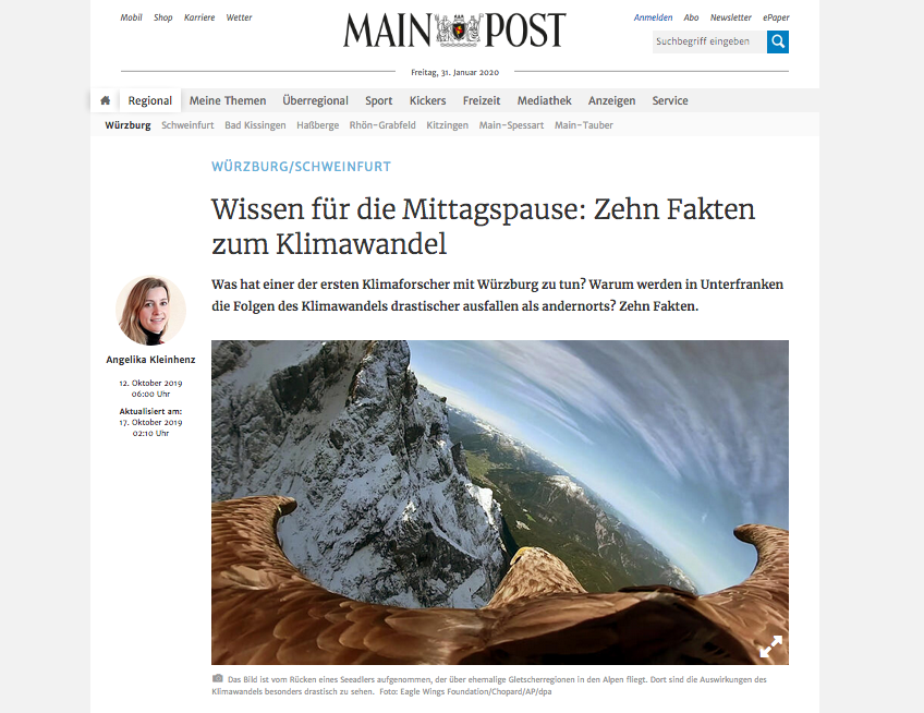 Die Main-Post untersucht die Folgen des Klimawandels in der Region.