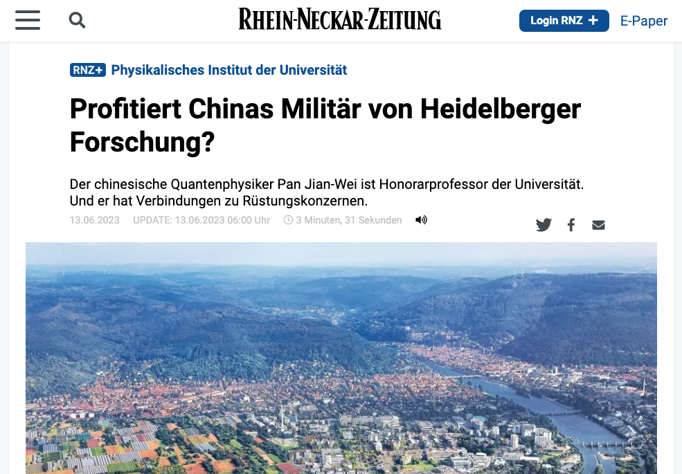 Denis Schnur ergänzte die Recherche von Correctiv und Deutsche Welle. (Screenshot: Rhein-Neckar-Zeitung)
