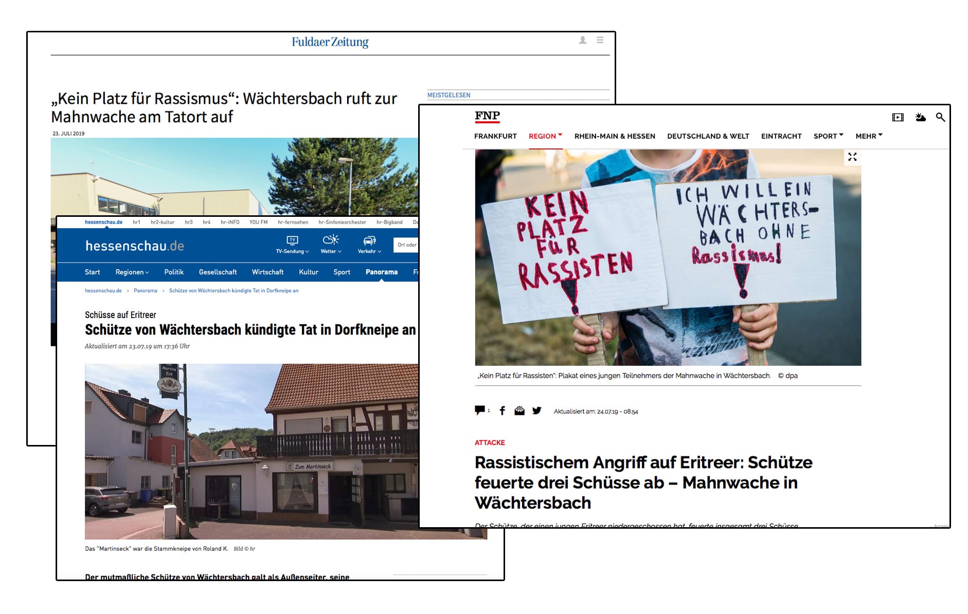 Im Lokalen ist der Fall ein großes Thema.
