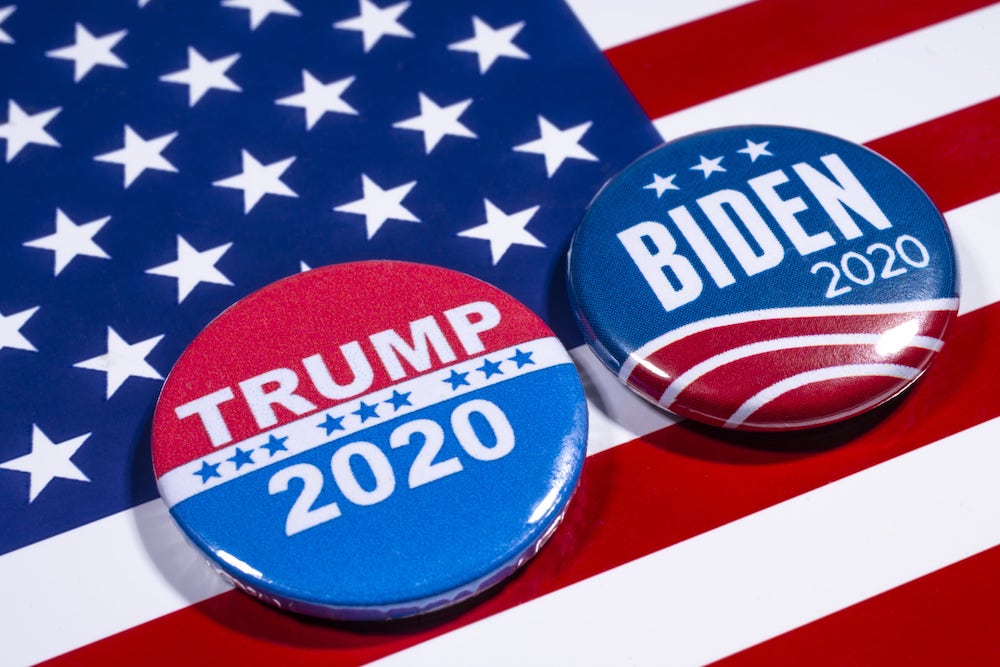 Trump gegen Biden: Am Dienstag entscheidet sich, wer Präsident der USA sein wird. (Foto: AdobeStock/chrisdorney)