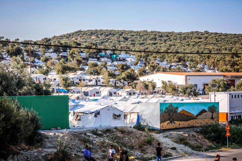 Das Flüchtlingslager Moria auf Lesbos. (Foto: AdobeStock/mesut)
