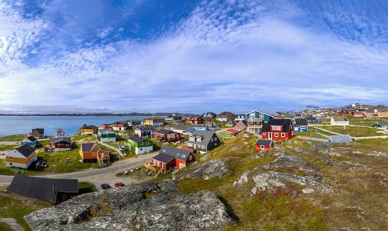 Das Objekt der Begierde: Grönland mit der Hauptstadt Nuuk. (AdobeStock/ eskystudio) 