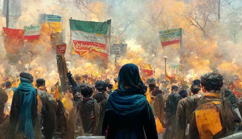 Erneut gibt es landesweite Proteste im Iran. (Symbolfoto: AdobeStock/ LuisEnrique)