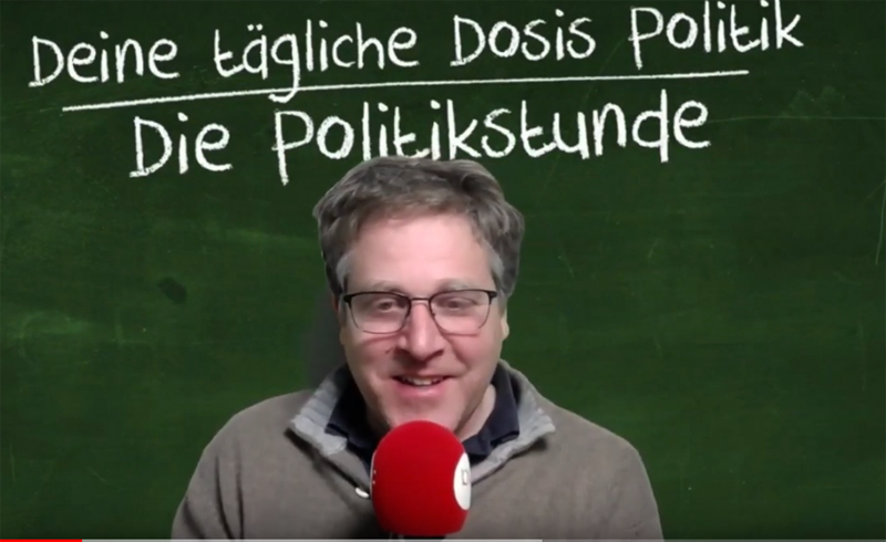 Die tägliche Politikstunde der bpb auf Youtube.