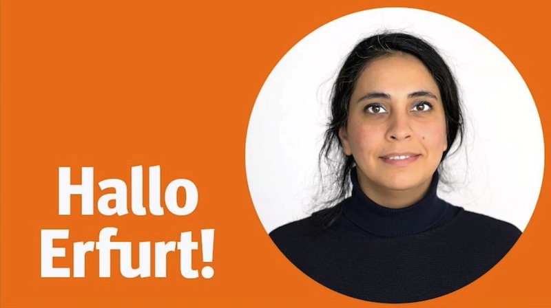 Roya Hedayati, Volontärin der Thüringer Allgemeinen, kommentiert rassistische Erlebnisse. (Bild: Thomas Bärsch)