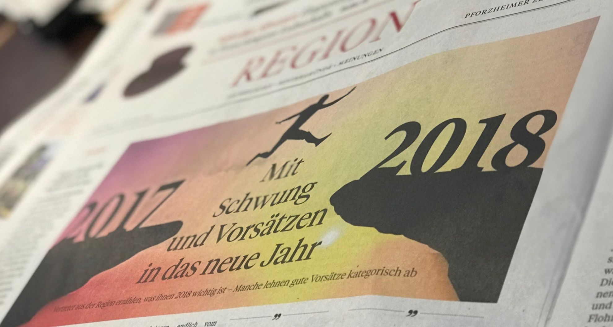 Die Pforzheimer Zeitung startet mit Schwung ins neue Jahr. (Foto: Katharina Dodel)