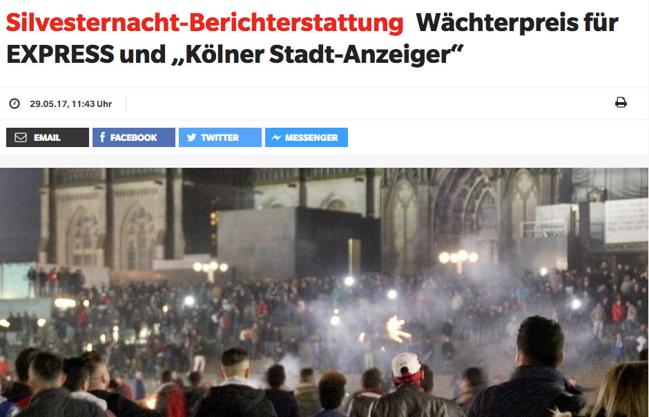 Screenshot von Express.de