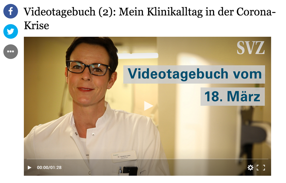 Hier geht's zum Videotagebuch beim SVZ