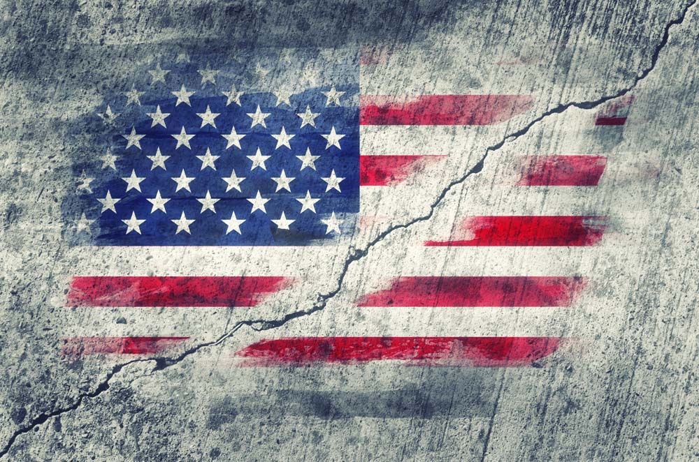 Die USA bleiben wohl auch nach der Wahl ein zerrissenes Land. (Foto: AdobeStock/adzicnatasa)
