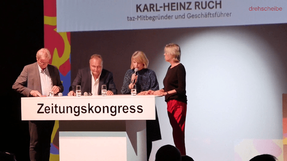 Podium auf dem BDZV-Kongress