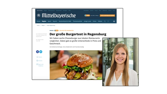 Isabelle Lemberger von der Mittelbayerischen Zeitung sucht Themen für junge Leute. (Foto: Silvia Maria Straßer)