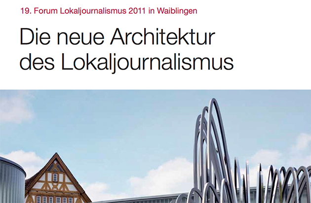 Reader zum Forum Lokaljournalismus