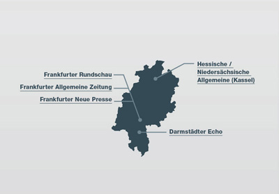 Karte des Lokaljournalismus in Hessen