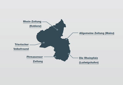 Karte des Lokaljournalismus in Rheinland-Pfalz