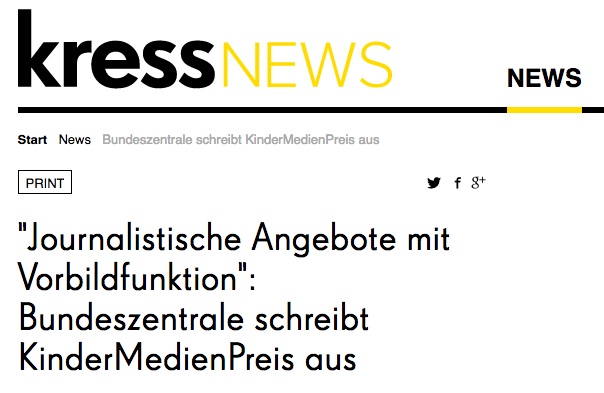 Screenshot der verlinkten Webseite